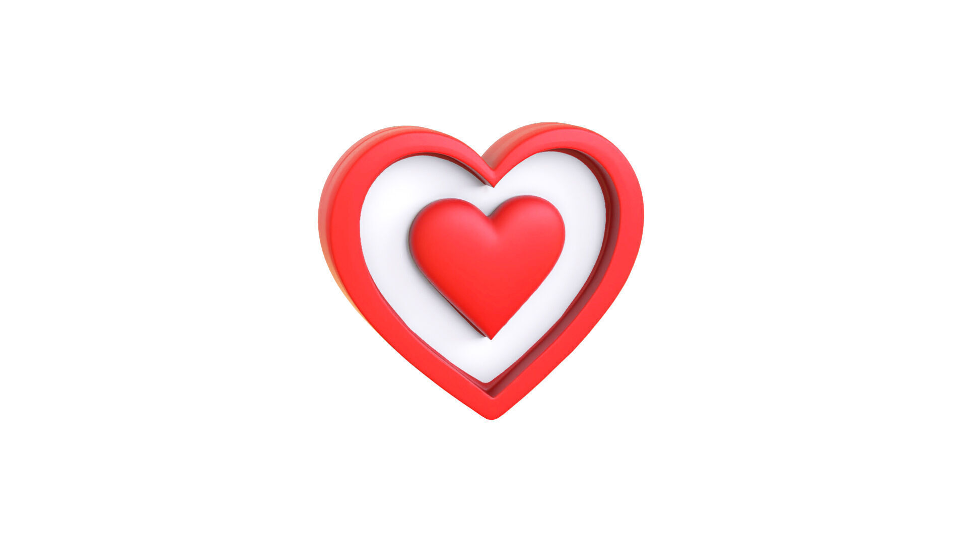 Valentines Day Heart Symbol 3D model_6