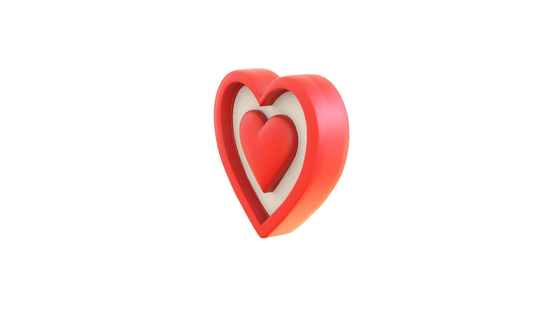 Valentines Day Heart Symbol 3D model_4