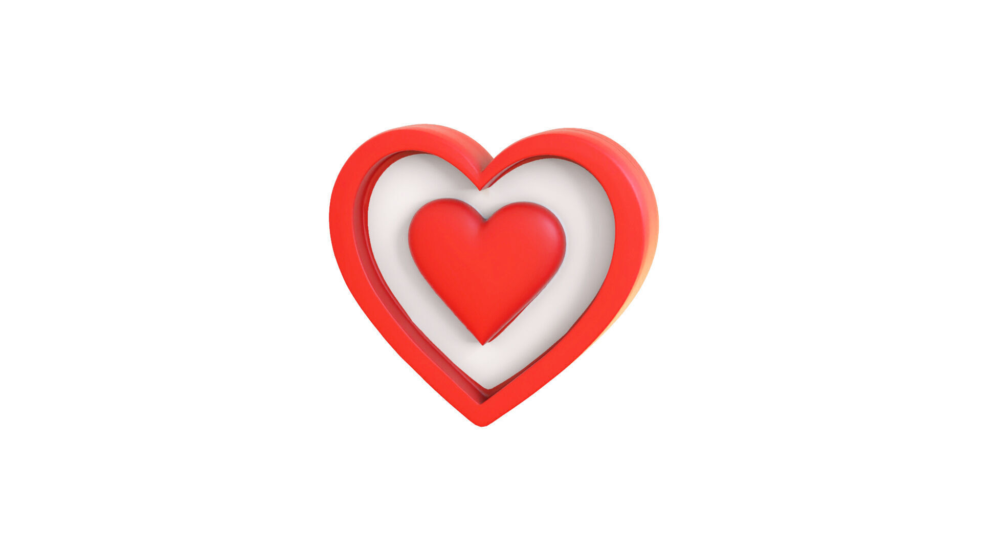 Valentines Day Heart Symbol 3D model_8