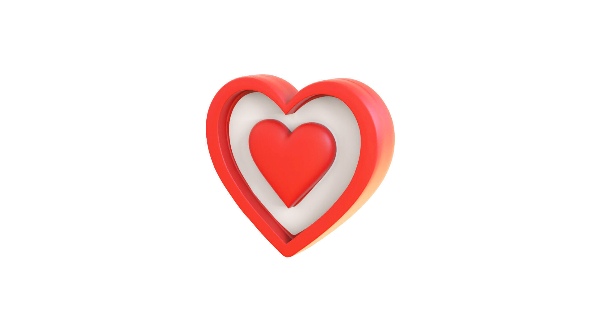Valentines Day Heart Symbol 3D model_9