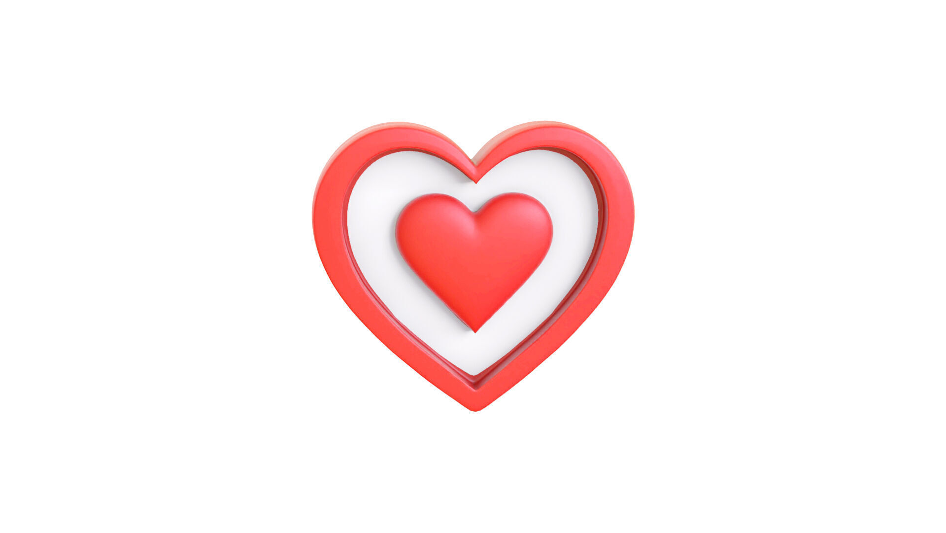 Valentines Day Heart Symbol 3D model_3