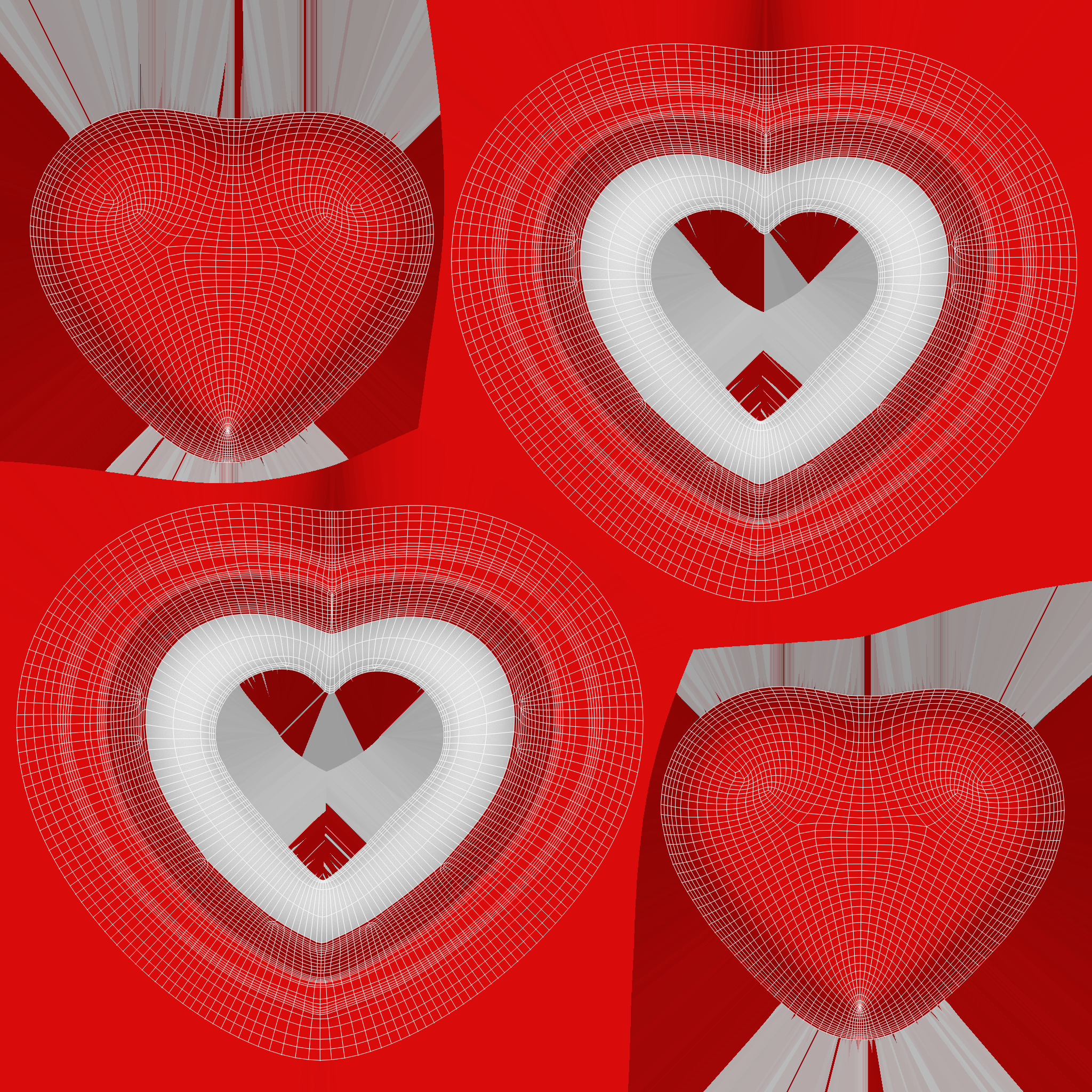 Valentines Day Heart Symbol 3D model_13