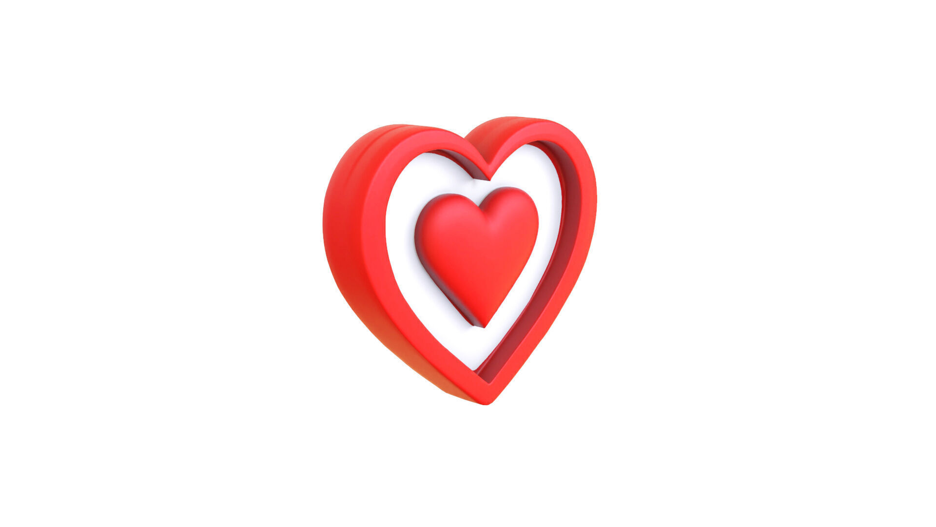 Valentines Day Heart Symbol 3D model_10