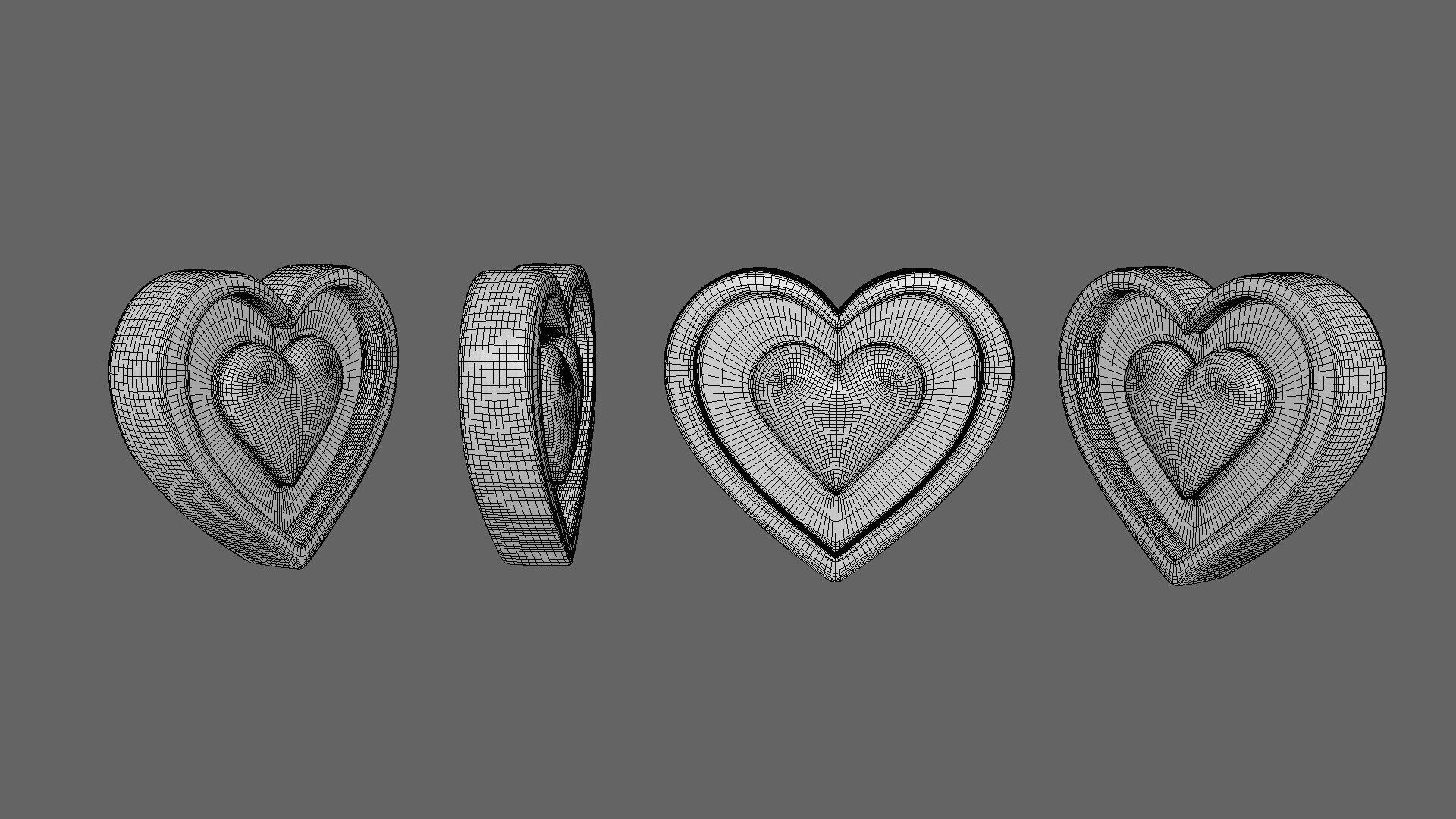 Valentines Day Heart Symbol 3D model_12
