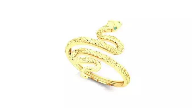 Gold Snake Ring Emerald Eyes Jewelry Rings Printable