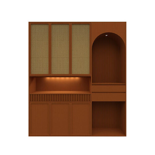 Parametric Entryway Closet and Shoe Rack Revit Family 3D model