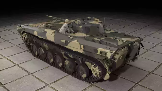 BMP2 TANK Free low-poly 3D model