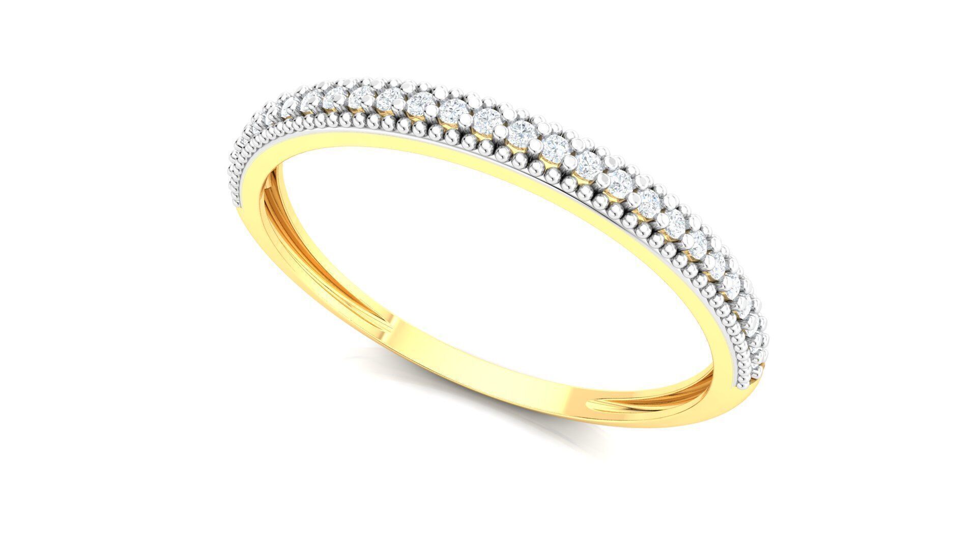 Gold Emerald Guard Ring Jewelry Rings Printable 3D print model_2