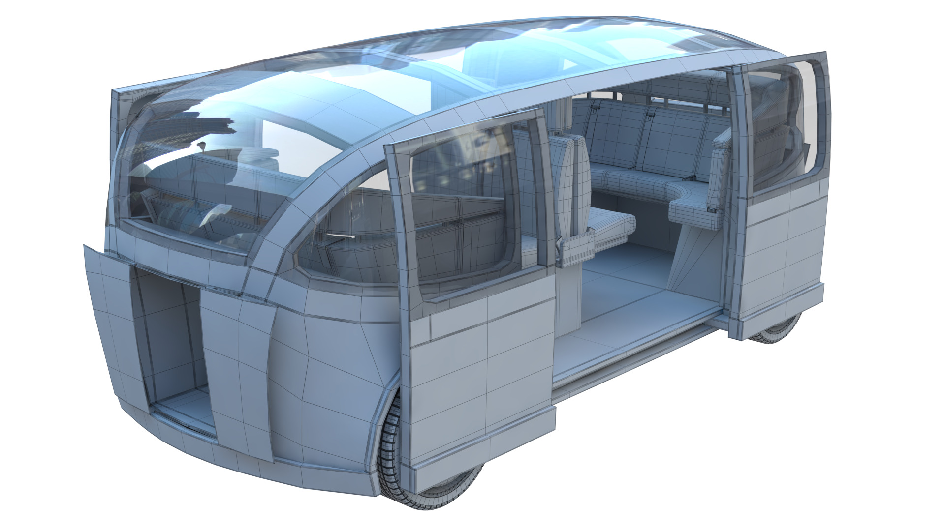 Self-Driving Taxi Shuttle 2 3D model_16
