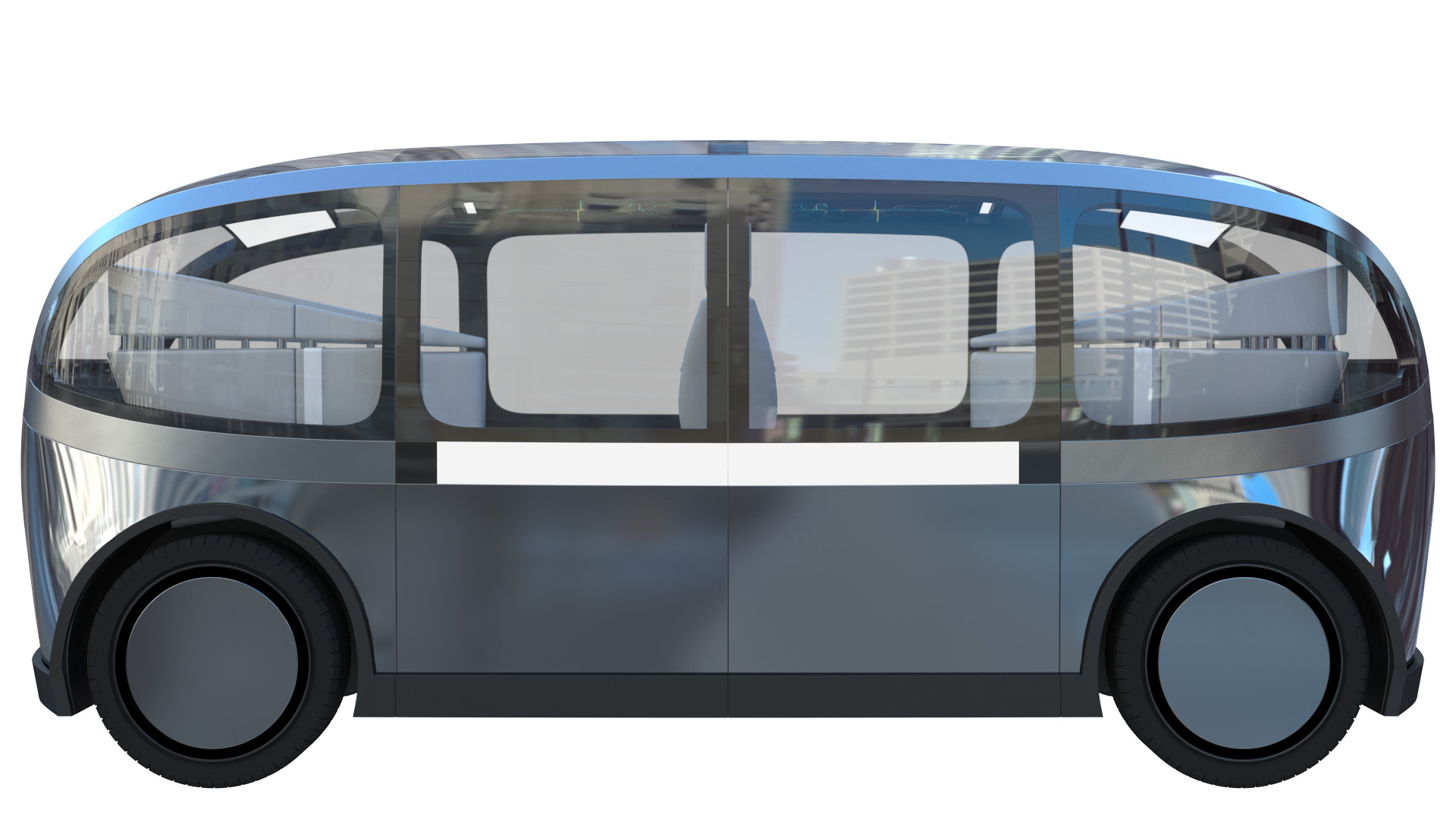 Self-Driving Taxi Shuttle 2 3D model_12