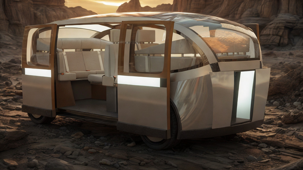 Self-Driving Taxi Shuttle 2 3D model_4