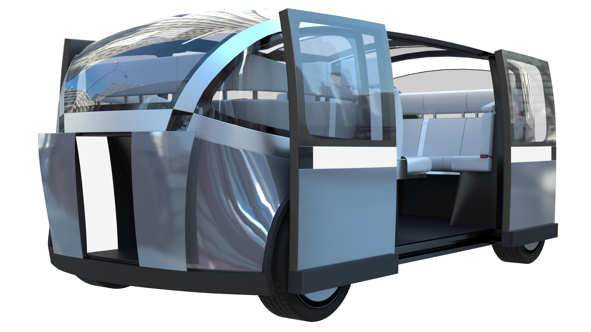 Self-Driving Taxi Shuttle 2 3D model_5