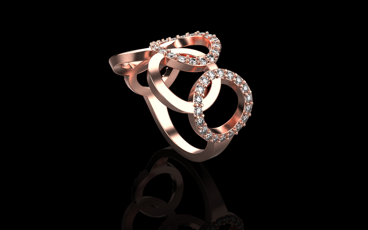 Olimpic ring model 758 3D print model_24