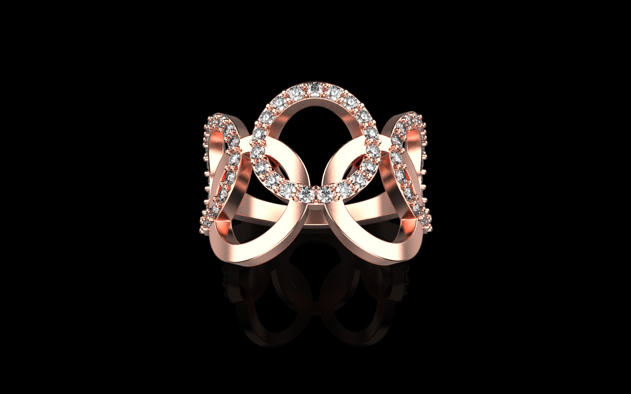 Olimpic ring model 758 3D print model_11