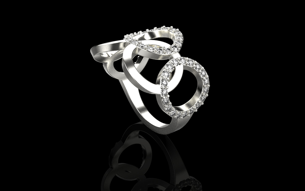 Olimpic ring model 758 3D print model_26