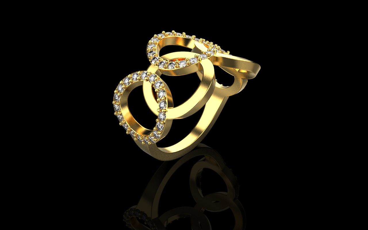 Olimpic ring model 758 3D print model_1