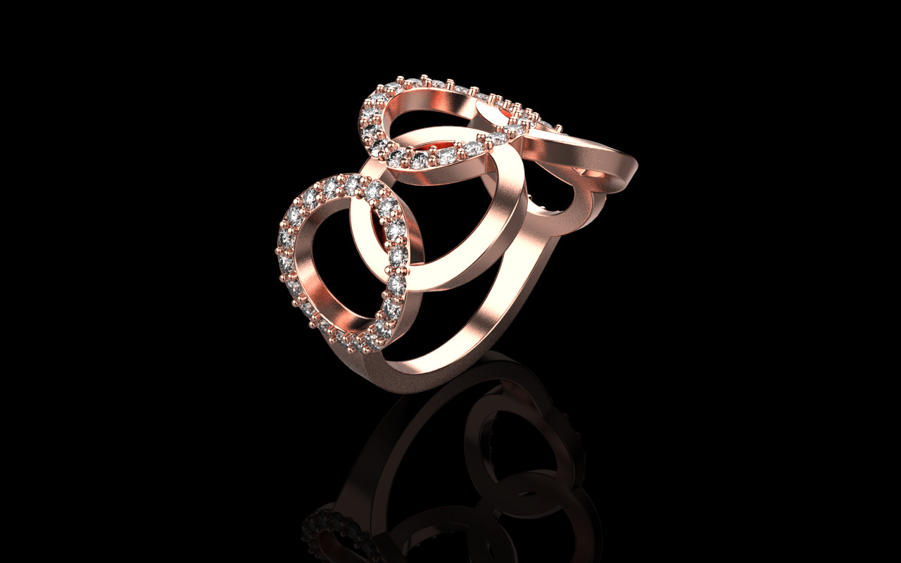 Olimpic ring model 758 3D print model_15