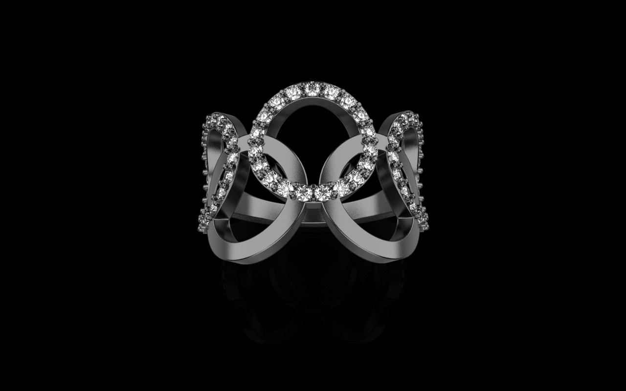 Olimpic ring model 758 3D print model_12