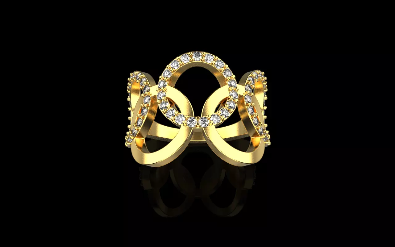 Olimpic ring model 758 3D print model_0