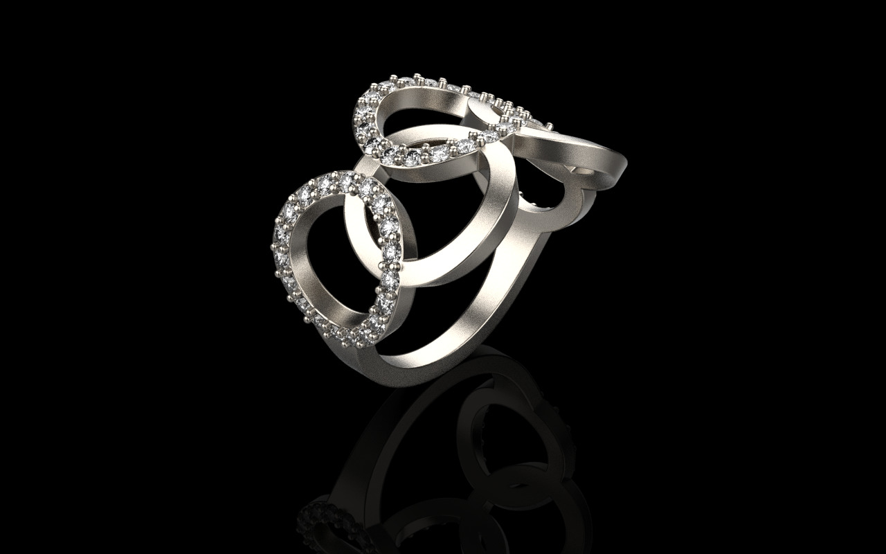 Olimpic ring model 758 3D print model_14