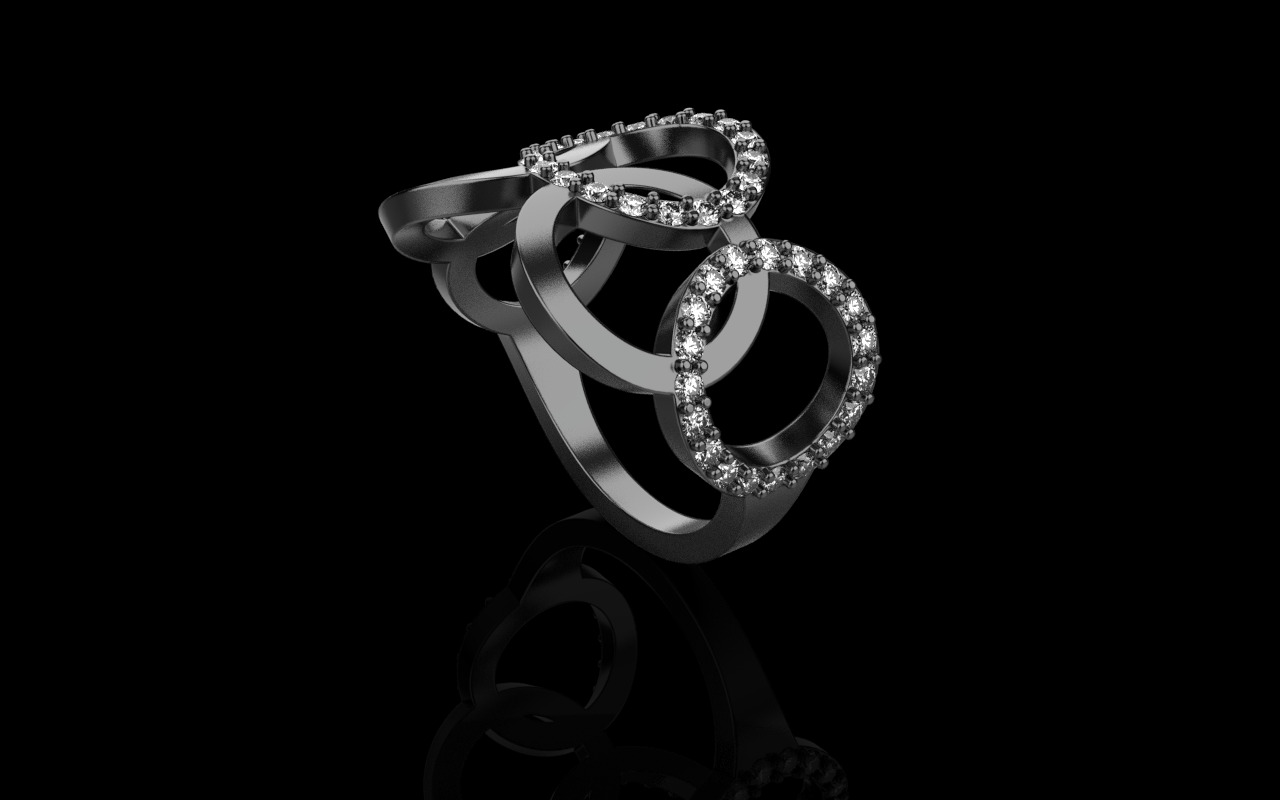 Olimpic ring model 758 3D print model_25