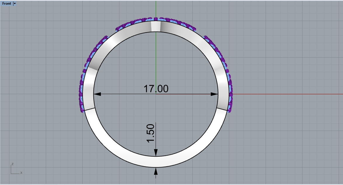 Olimpic ring model 758 3D print model_6