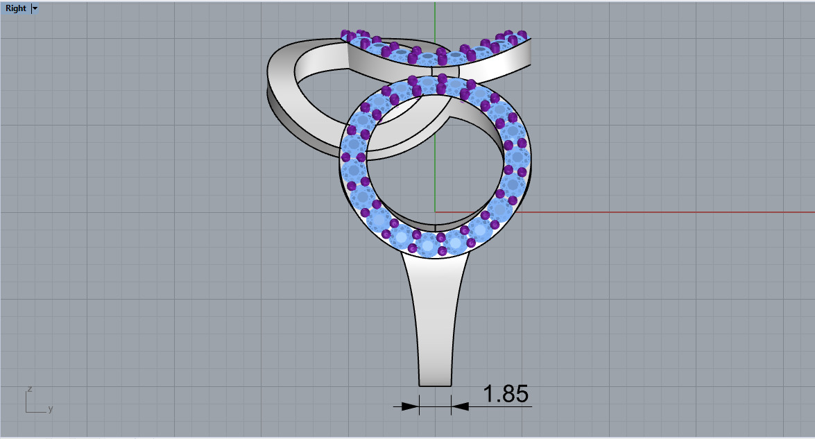 Olimpic ring model 758 3D print model_7