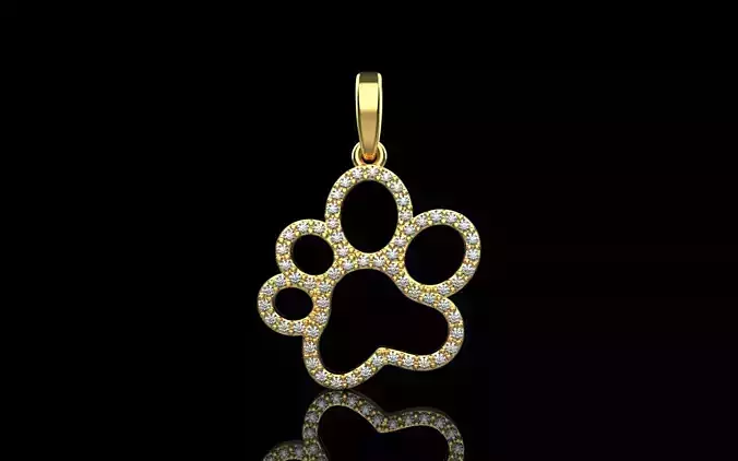 Paw pendant model 763