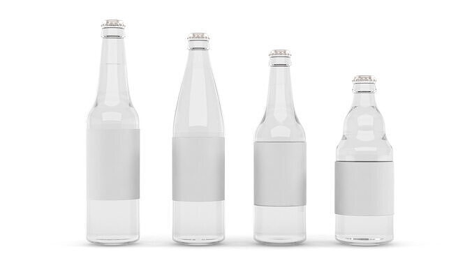 Glass Bottles 3D model