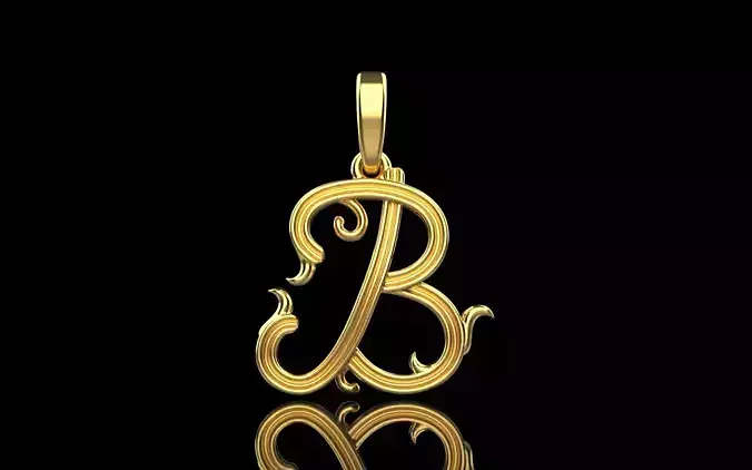 ornament initial pendant model 773