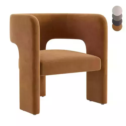 Isidore Lounge Chair 3D model