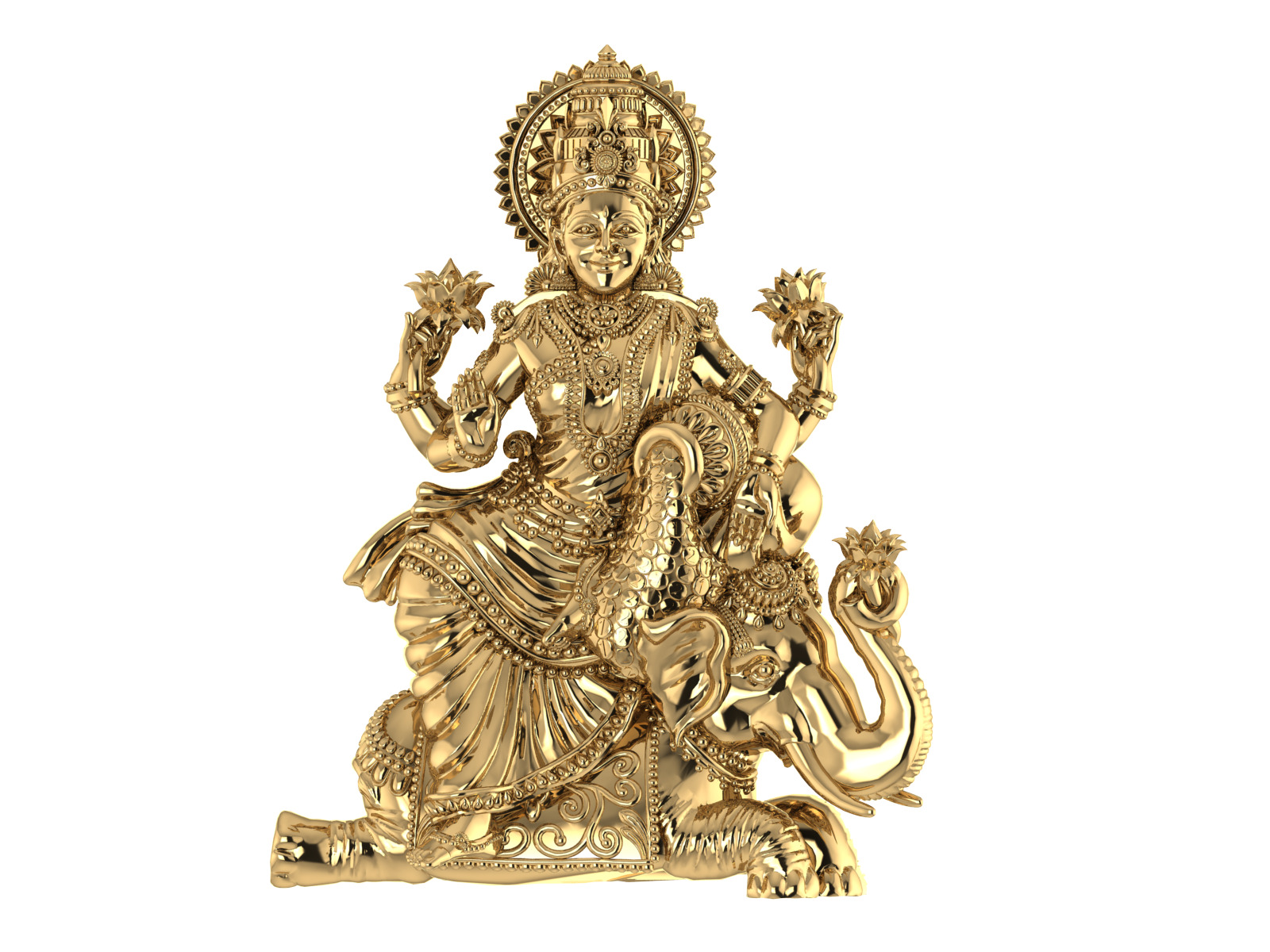 laxmi  Murti 3D print model_2