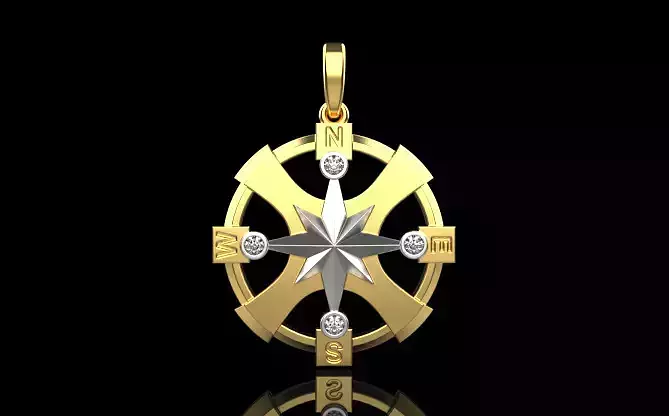 Compass pendant model 774