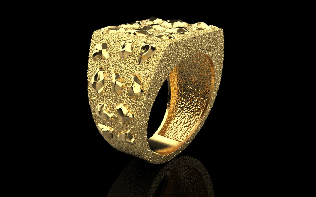 Nugget ring model 1036 3D print model_21