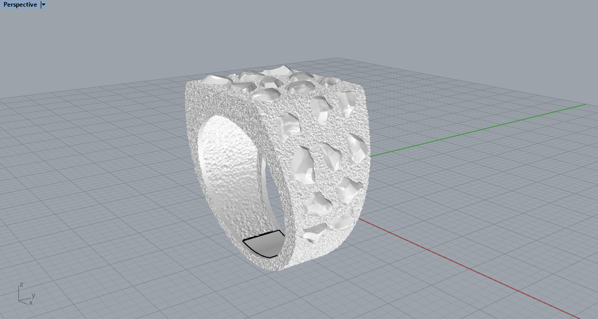 Nugget ring model 1036 3D print model_6