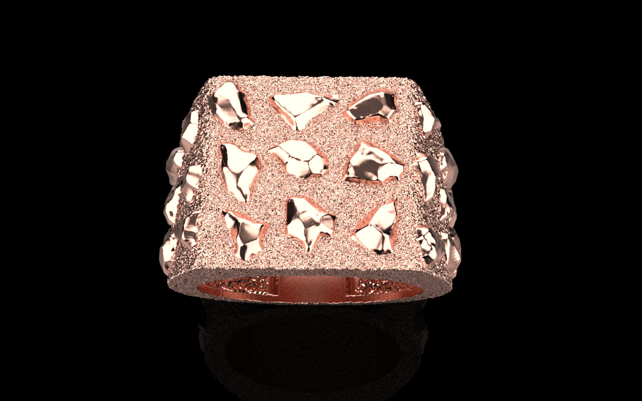 Nugget ring model 1036 3D print model_18