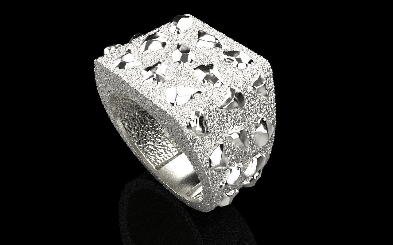 Nugget ring model 1036 3D print model_15