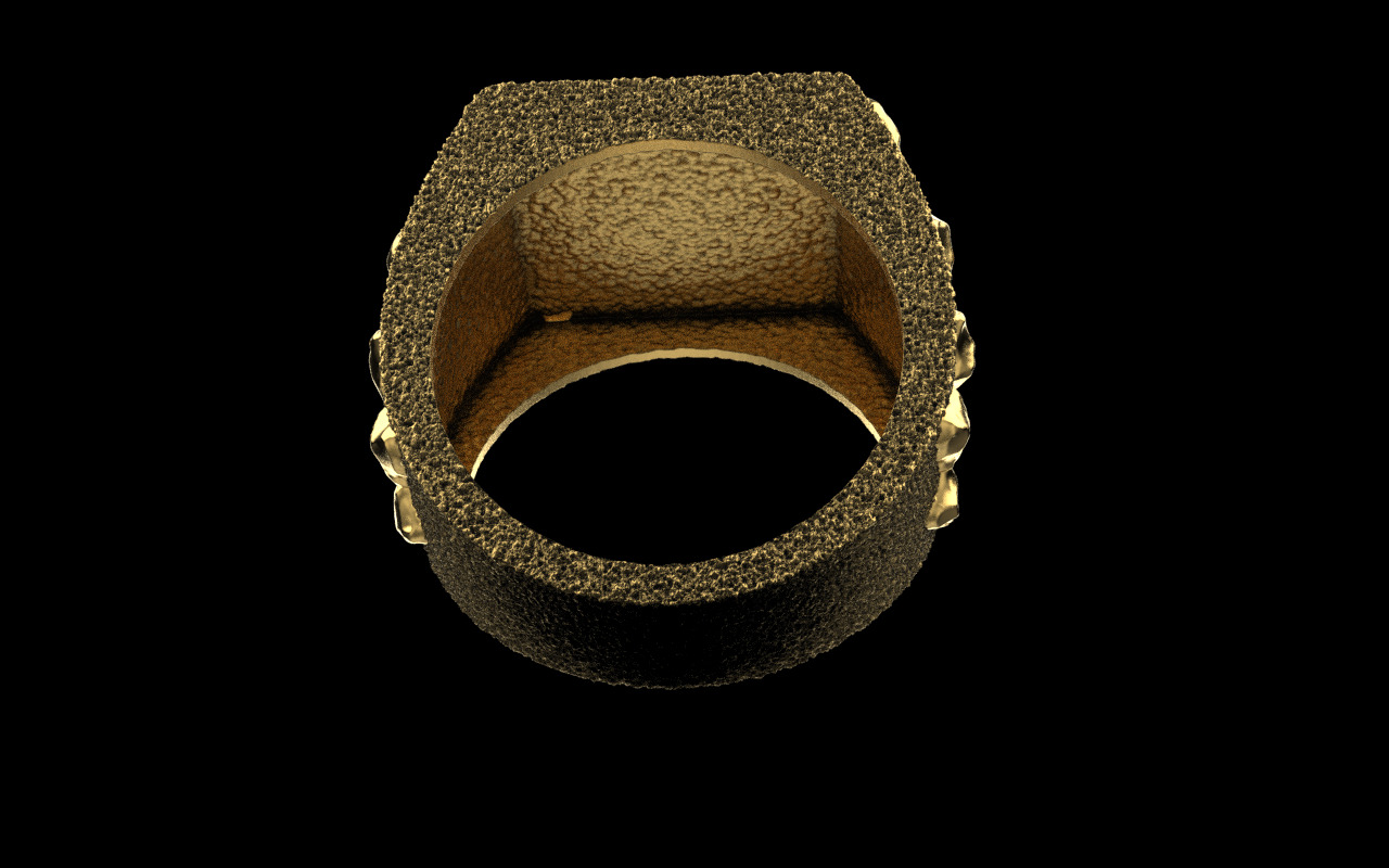 Nugget ring model 1036 3D print model_10