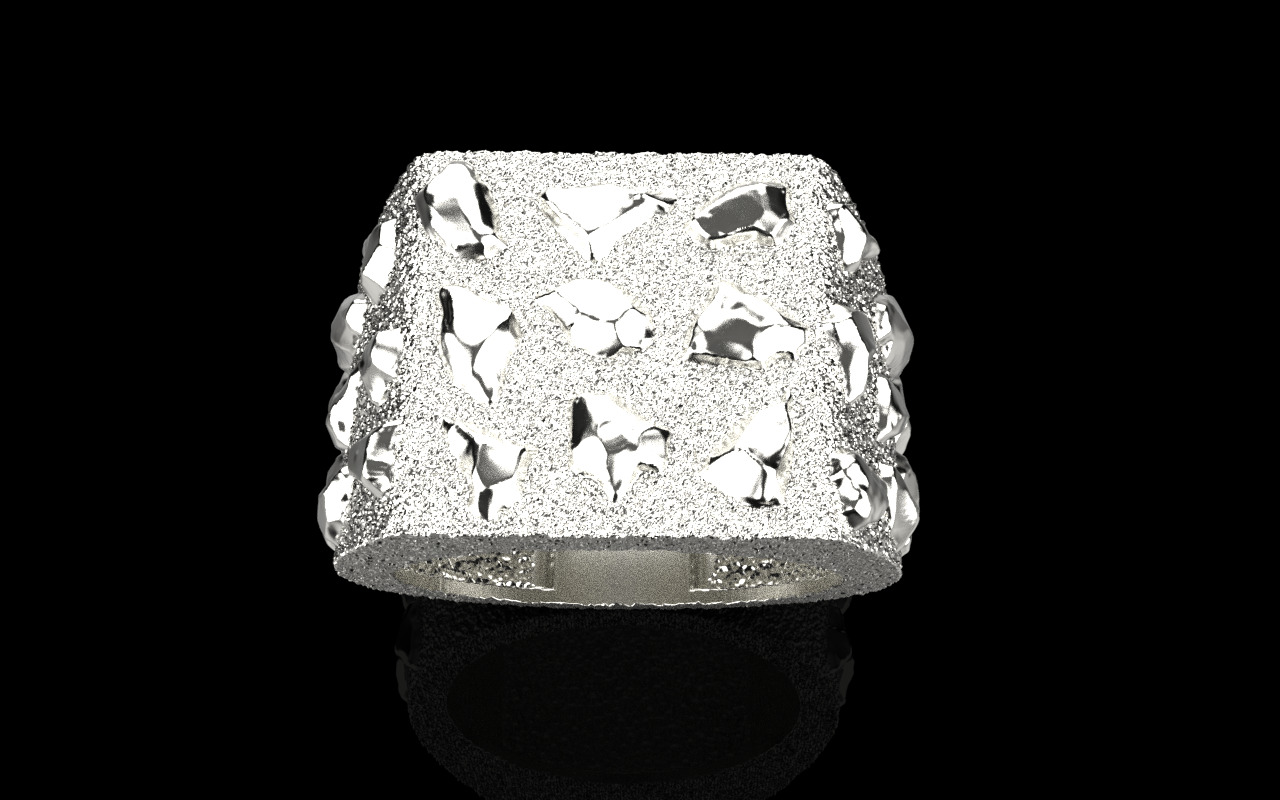 Nugget ring model 1036 3D print model_20