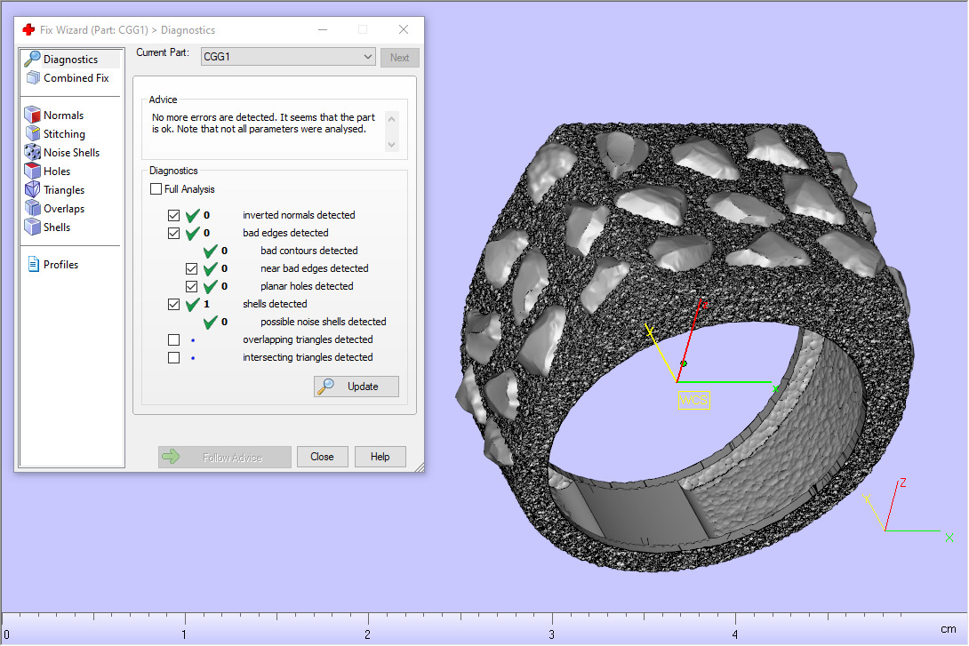 Nugget ring model 1036 3D print model_4