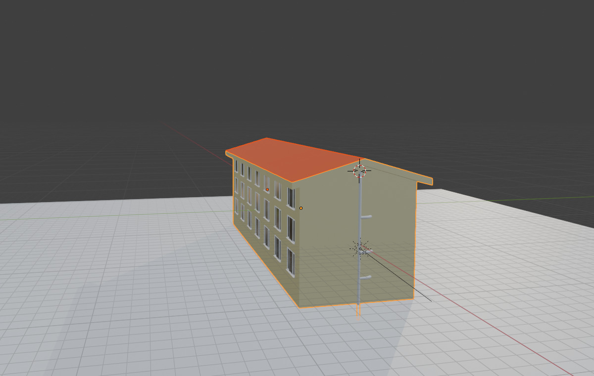 Destructible House With Separated Mesh Free low-poly 3D model_10