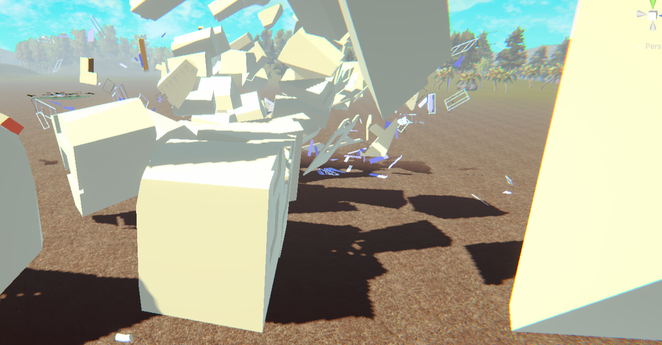 Destructible House With Separated Mesh Free low-poly 3D model_9