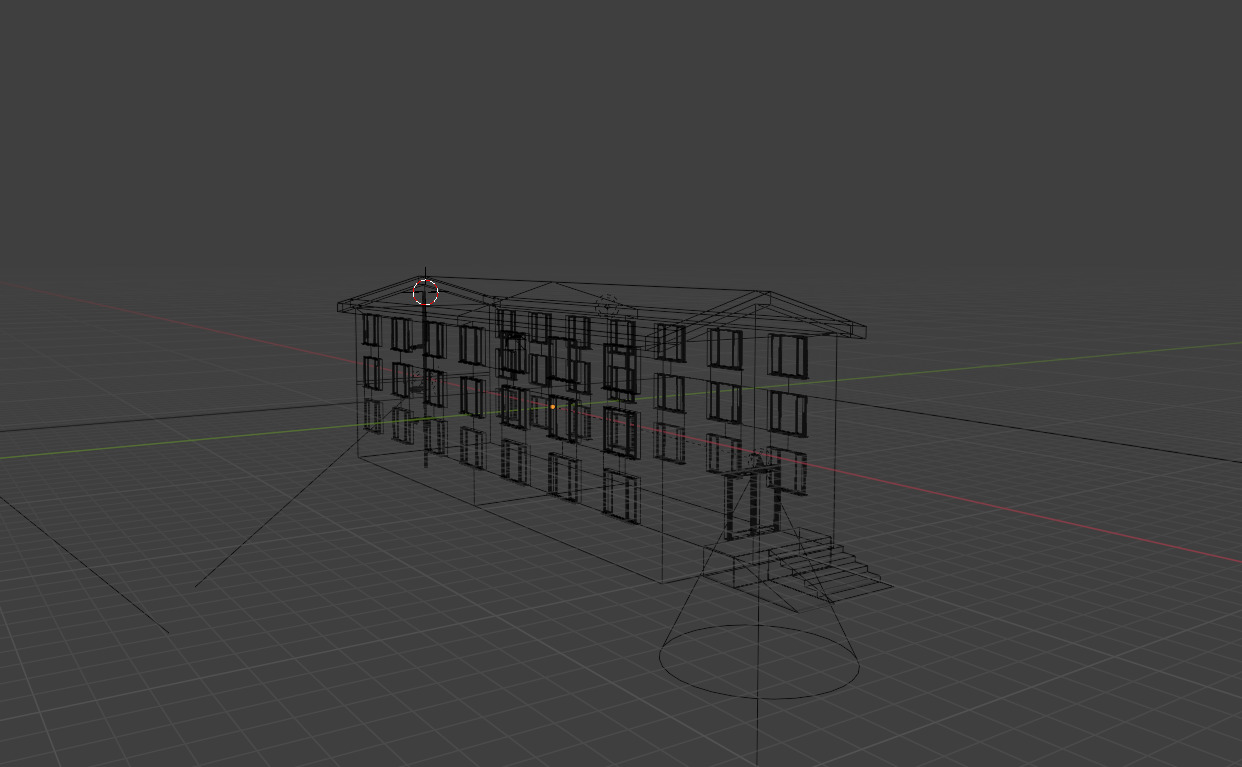 Destructible House With Separated Mesh Free low-poly 3D model_2