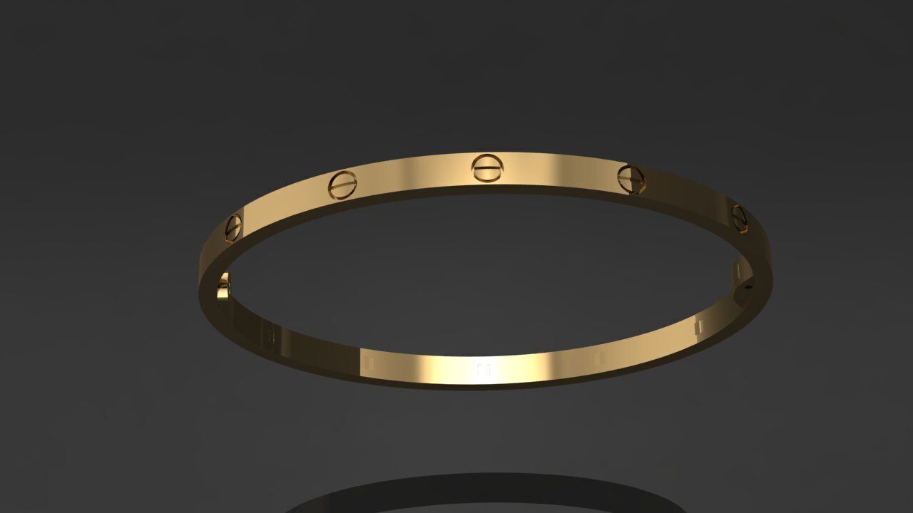 Cartier Bracelet  3D print model_6