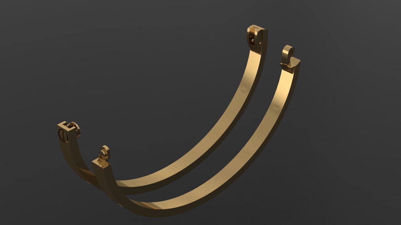 Cartier Bracelet  3D print model_8