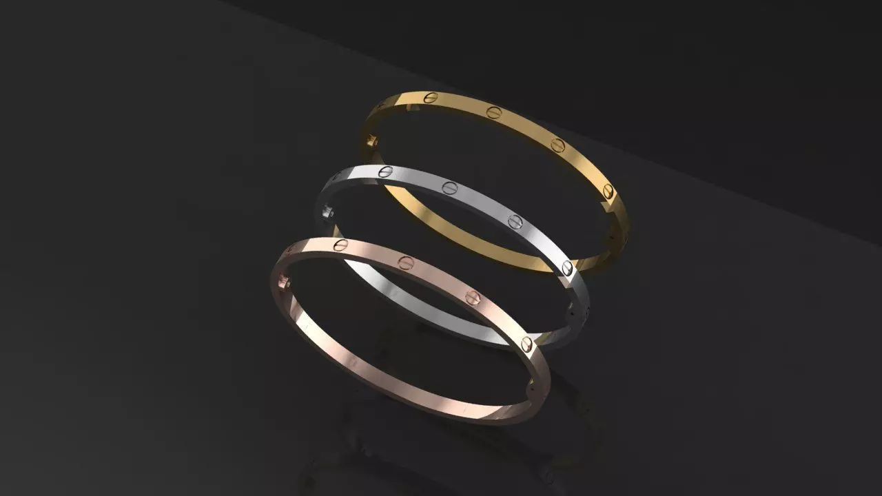 Cartier Bracelet  3D print model_0