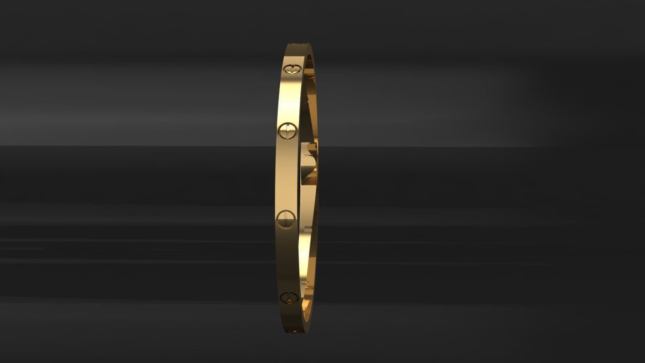 Cartier Bracelet  3D print model_7