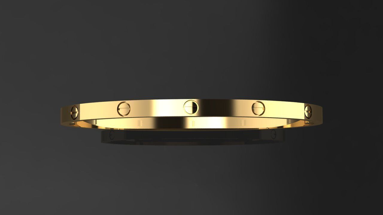 Cartier Bracelet  3D print model_5