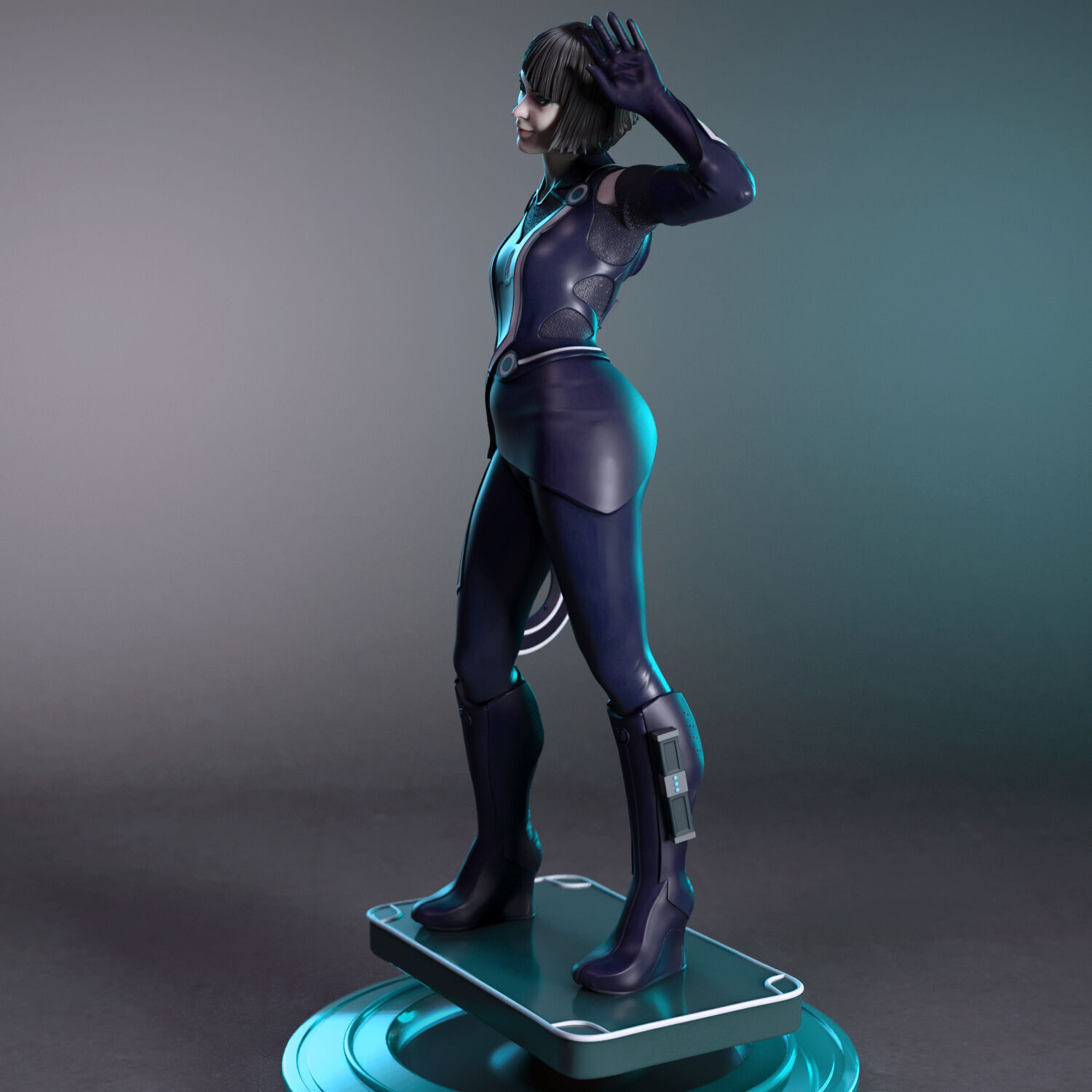 Quorra from Tron Legacy 3D print model_4