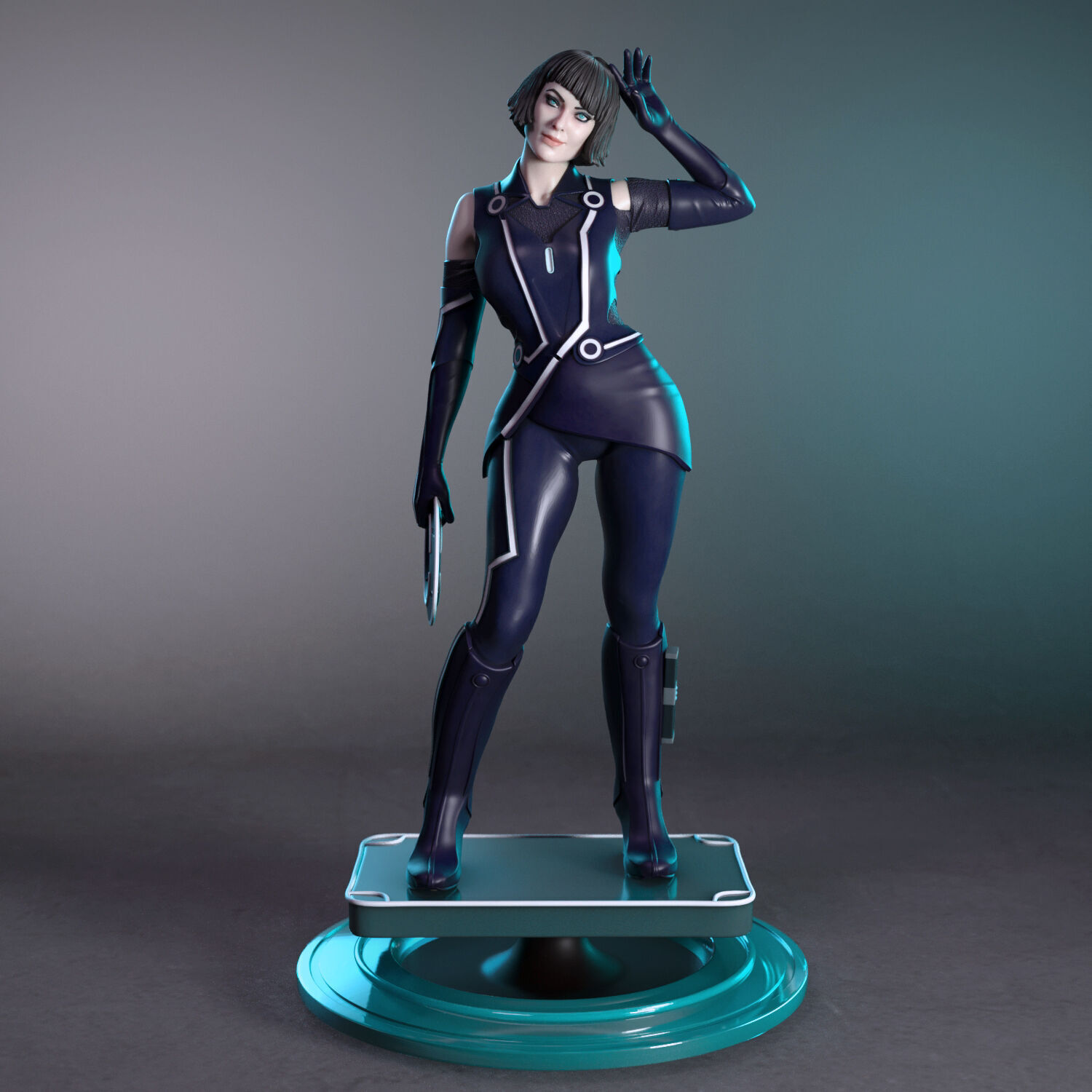 Quorra from Tron Legacy 3D print model_6
